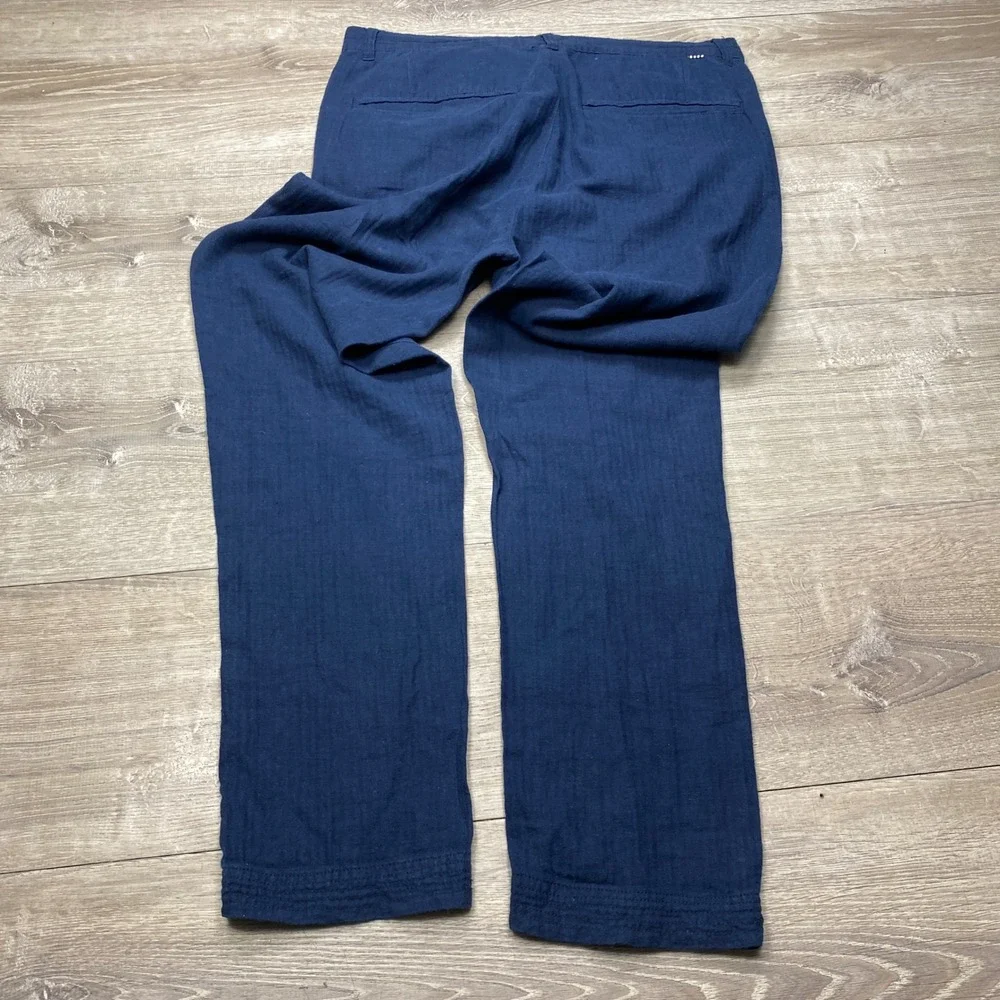 Five Four Chinos Mens 34 Blue Herringbone Camo Lined Casual Trousers